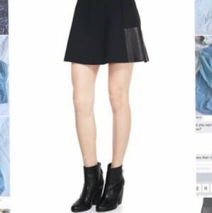 SALE Rag and Bone mini skirt with leather accents